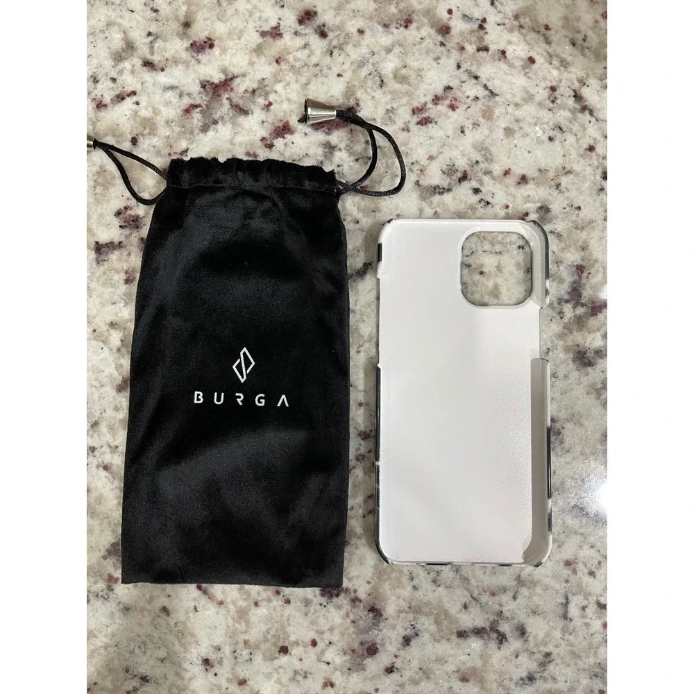 Burga iPhone 12 Pro Max Case Wild Soul Cow Print Hardshell with Pouch